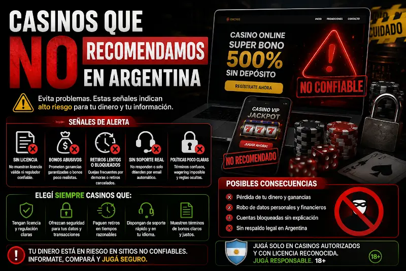 Checklist: verificá el casino antes de depositar