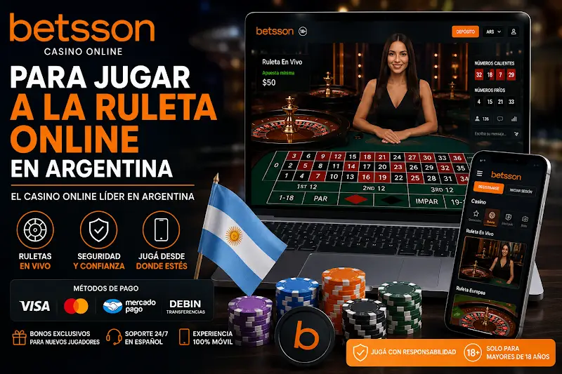 Betsson para jugar a la ruleta online en Argentina