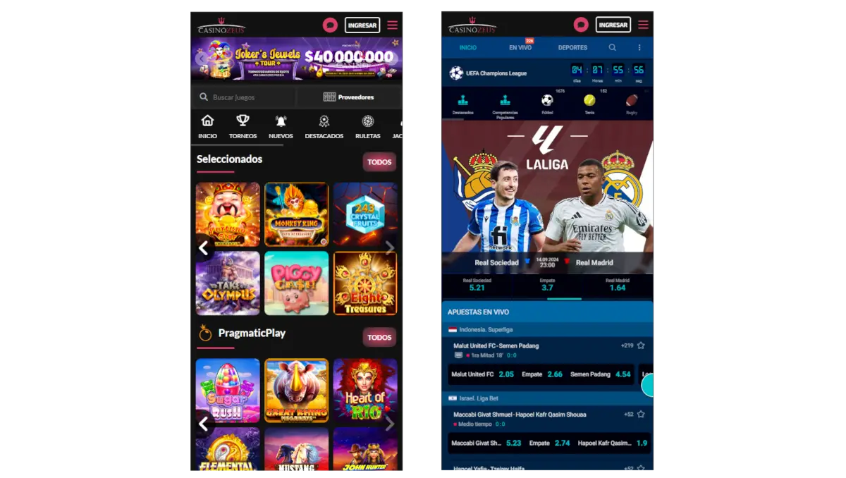Zeus Casino App Android